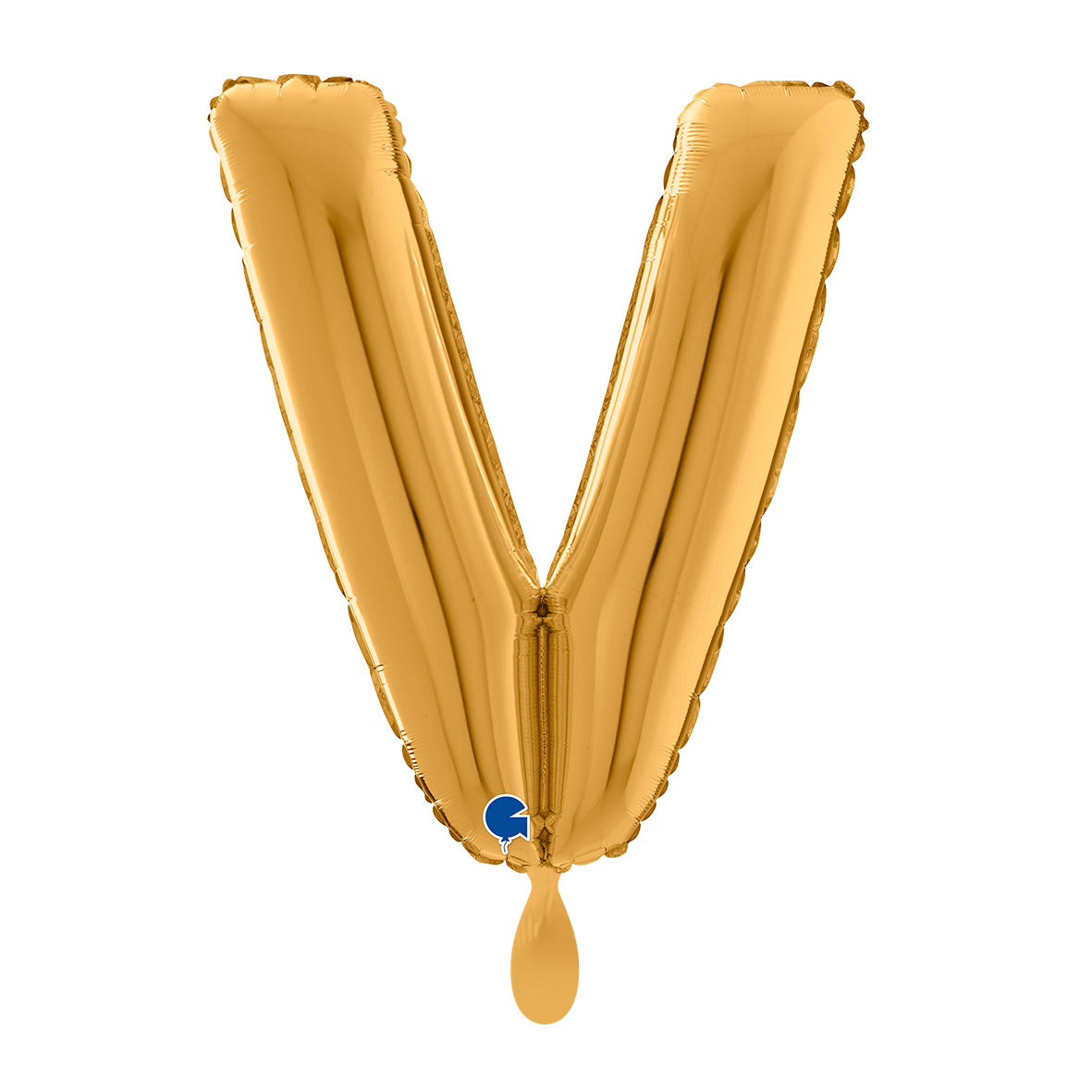 1 Ballon XL - Letter V - Goud