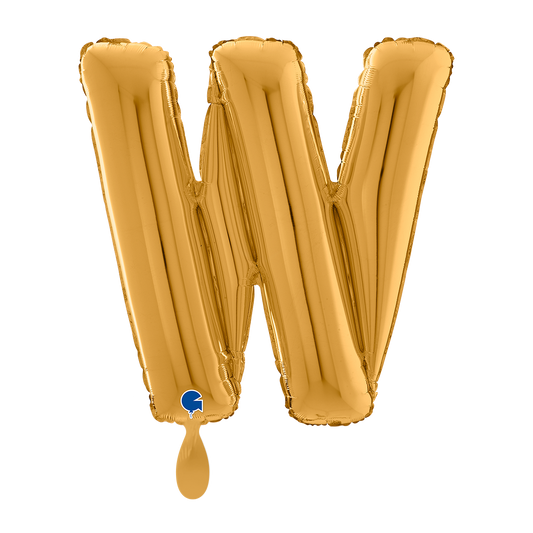 1 Ballon XL - Lettre W - Or