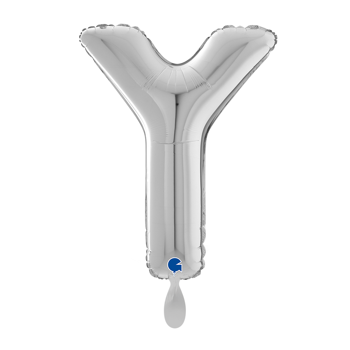 1 Ballon XL - Letter Y - Zilver