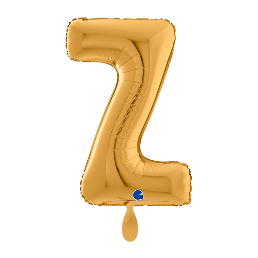 1 Ballon XL - Lettre Z - Or