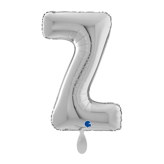 1 Ballon XL - Lettre Z - Argenté