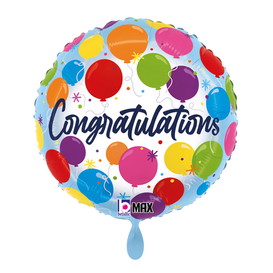 1 Ballon - Gefeliciteerd Ballonnen