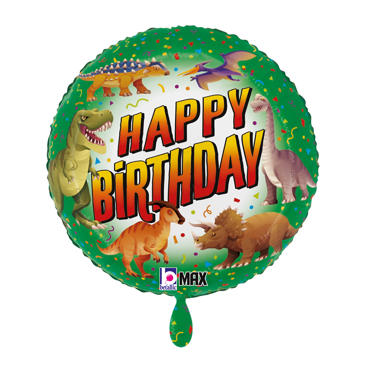 1 Ballon - Happy B-Day Dinosaur
