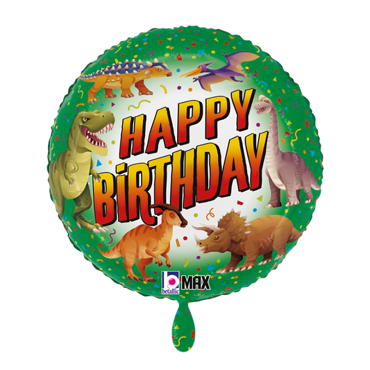 1 Ballon - Joyeux Anniversaire Dinosaure