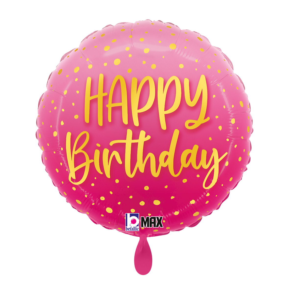 1 Ballon - Rose Joyeux Anniversaire