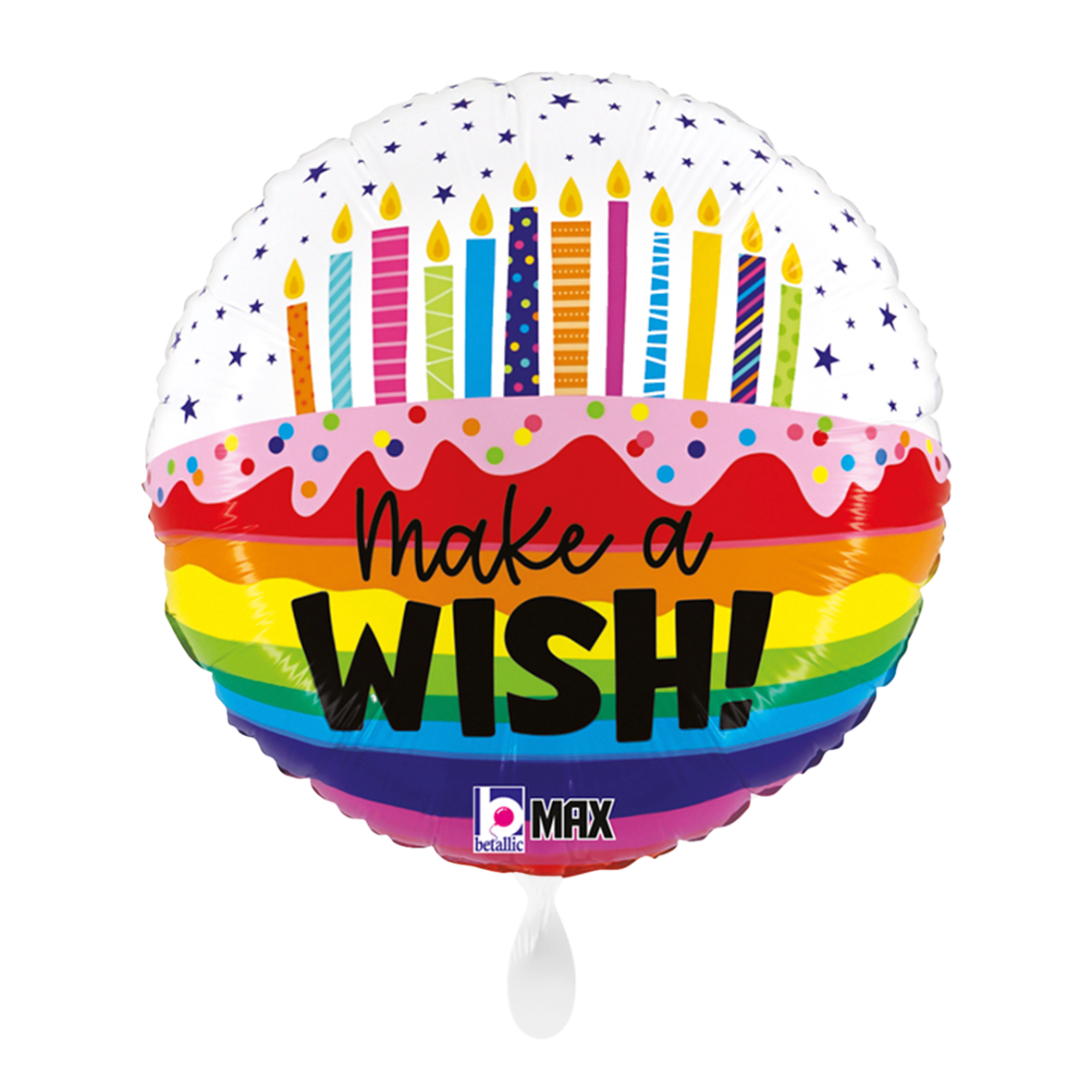 1 Ballon - Joyeux Anniversaire Arc-en-Ciel