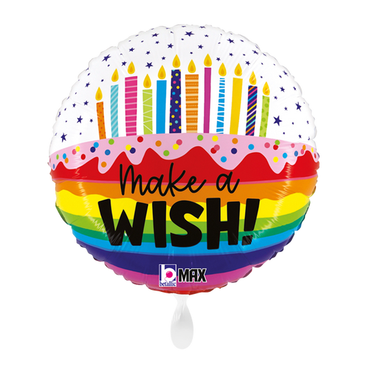 1 Ballon - Joyeux Anniversaire Arc-en-Ciel