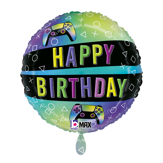 1 Ballon - Anniversaire gaming éclatant