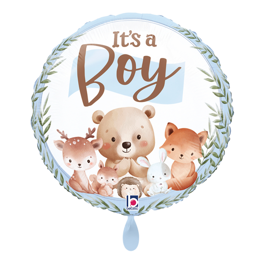 1 Ballon - Woodland It's A Boy