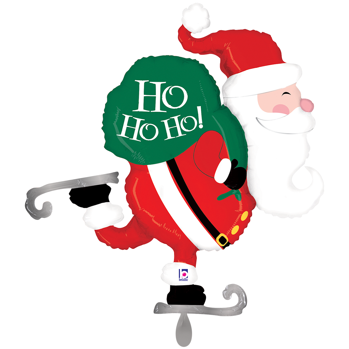 1 Ballon géant - Père Noël en patins