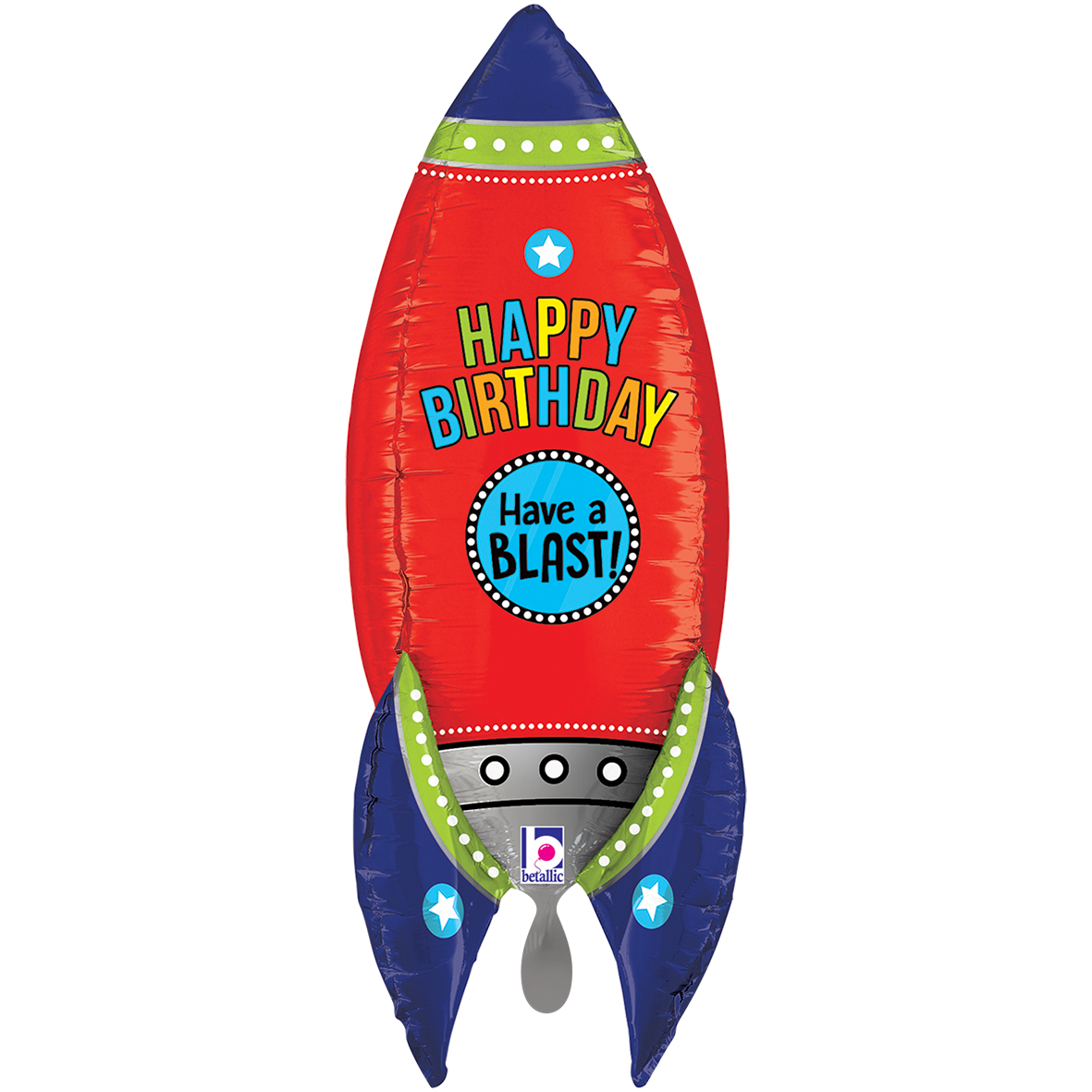 1 Ballon XXL – Dimensionals Blasting Birthday Rocket