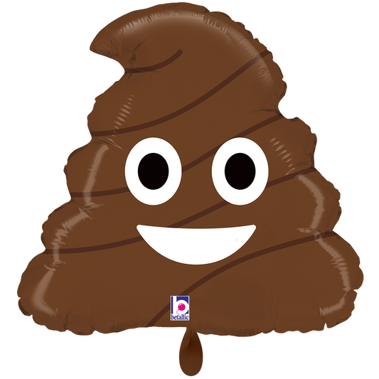 1 Ballon XXL - Emoji Caca