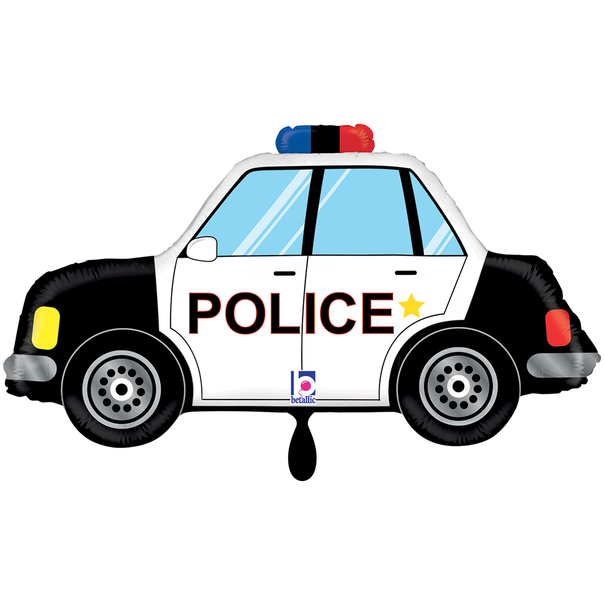 1 Ballon XXL - Voiture de Police