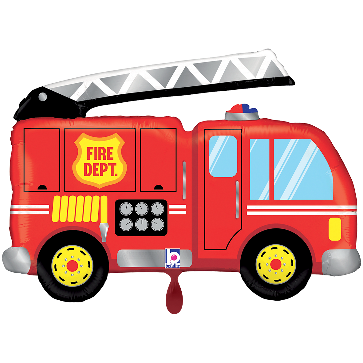 1 ballon XXL - Camion de pompiers