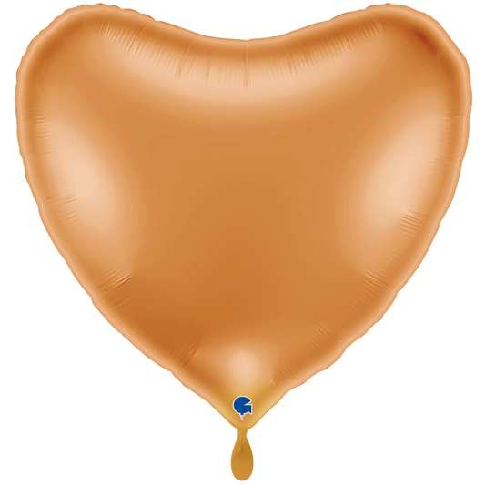 1 Ballon XXL - Cœur - Or Couché de Soleil