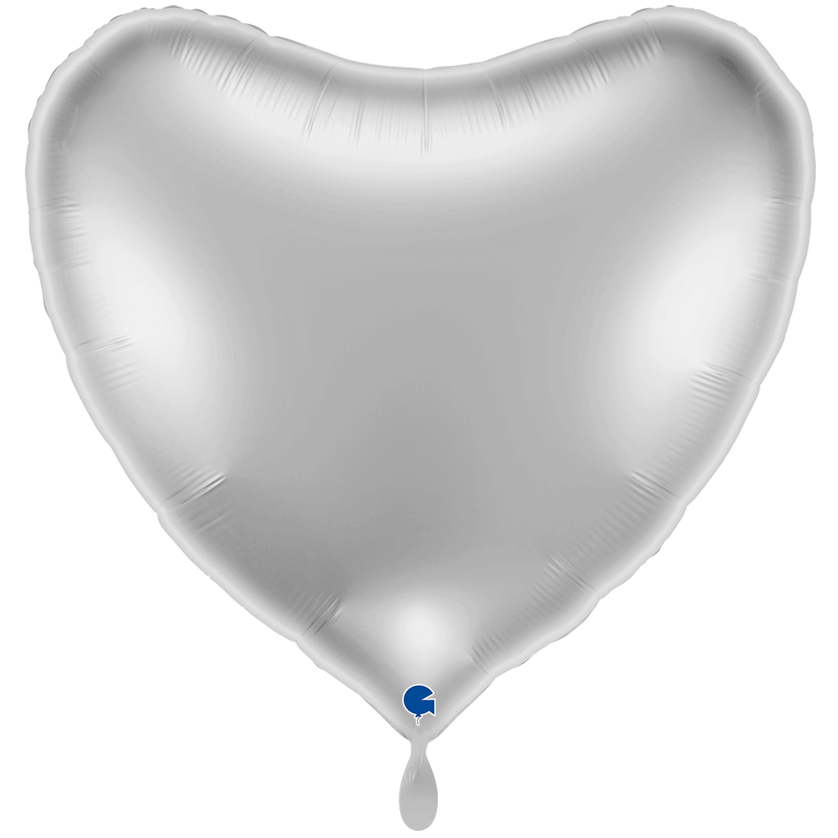 1 Ballon XXL - Hart - Zilver
