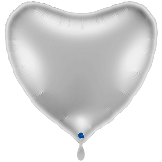 1 Ballon XXL - Cœur - Argent
