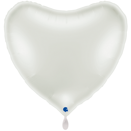 1 Ballon XXL - Cœur - Blanc