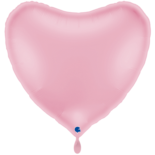 1 ballon XXL - hart - pastelroze