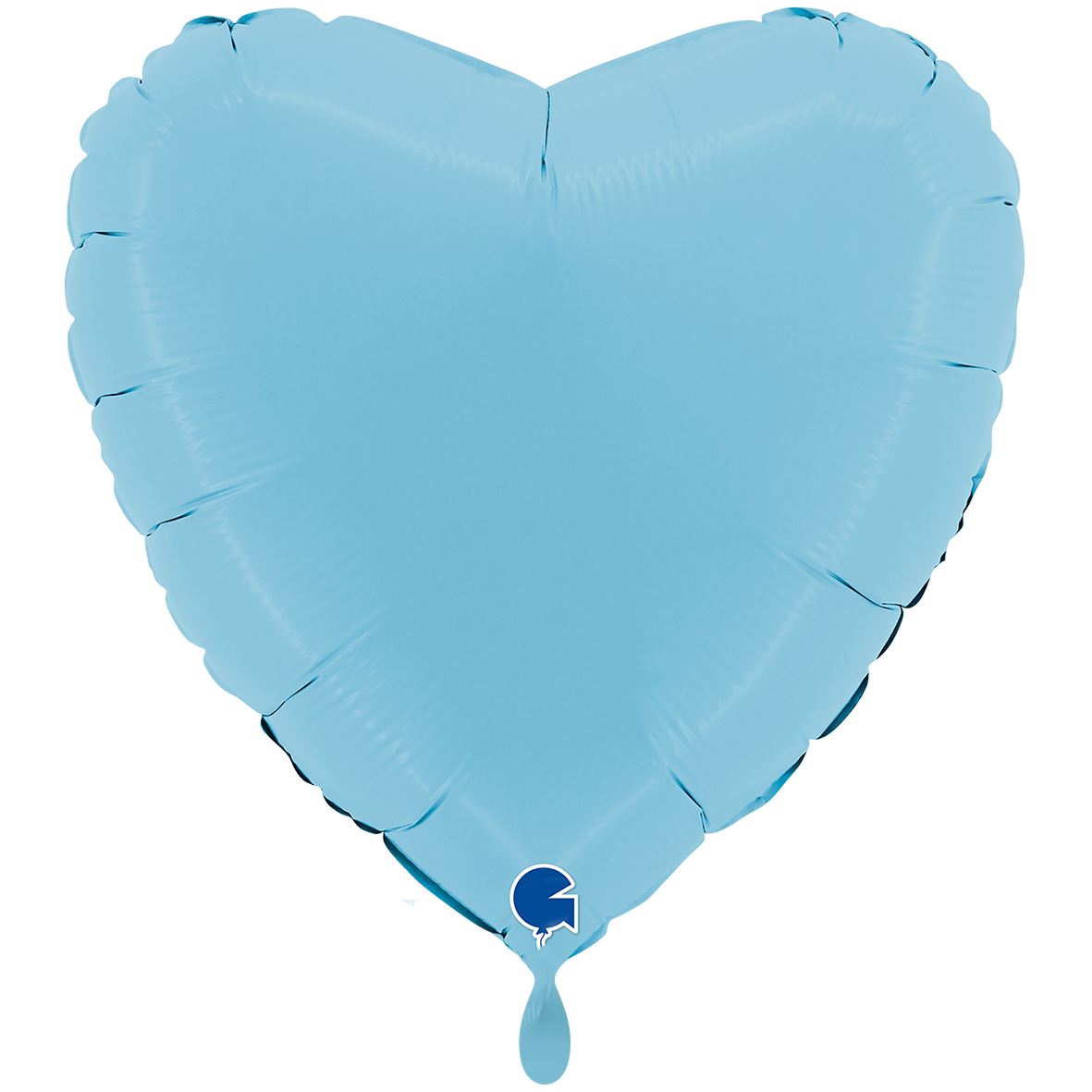 1 Ballon XXL - Cœur - Bleu mat