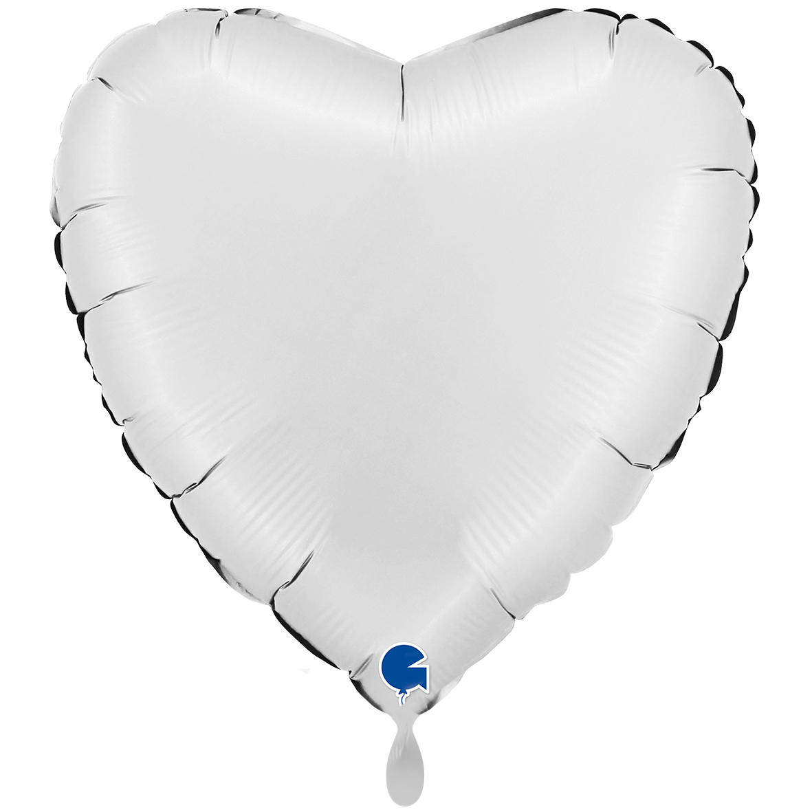 1 Ballon XXL - Cœur - Blanc Satiné