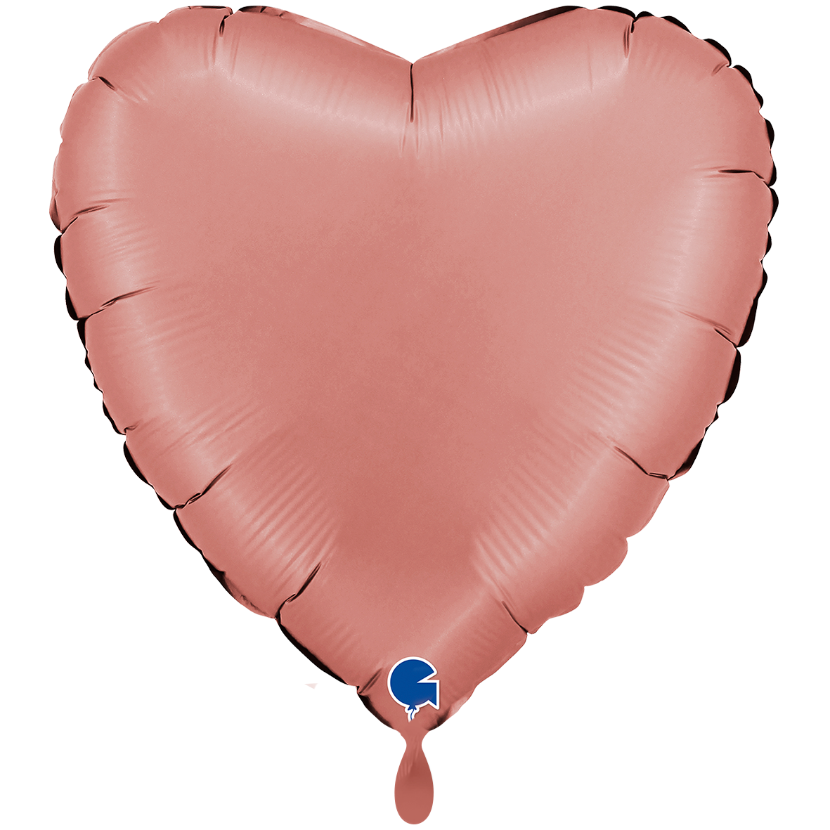 1 Ballon XXL - Cœur - Or Rose Satiné