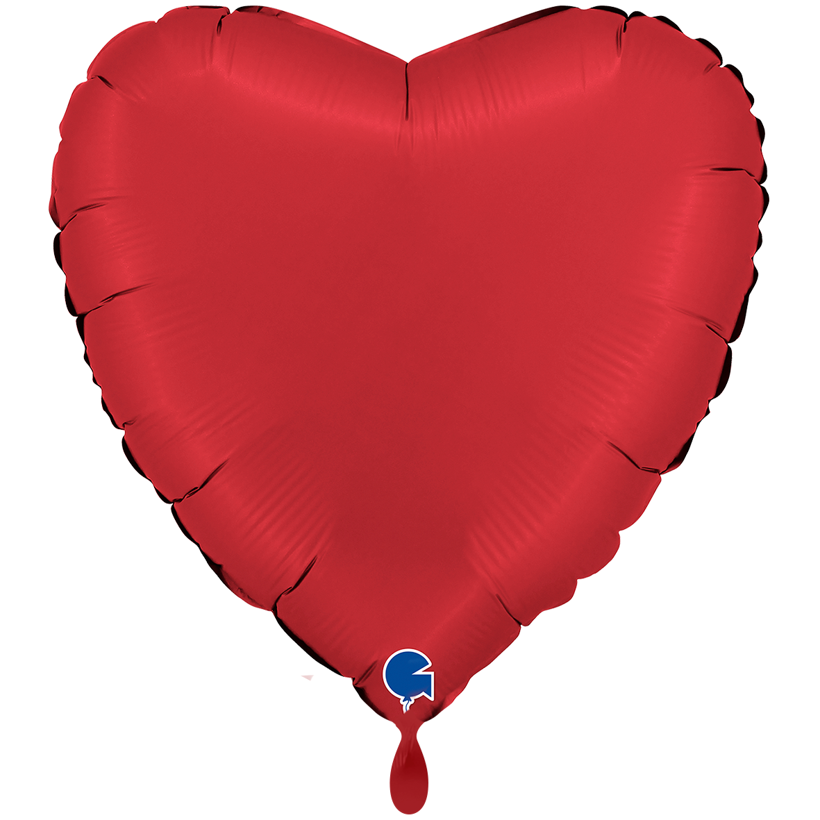 1 Ballon XXL - Cœur - Satin Rouge Rubis