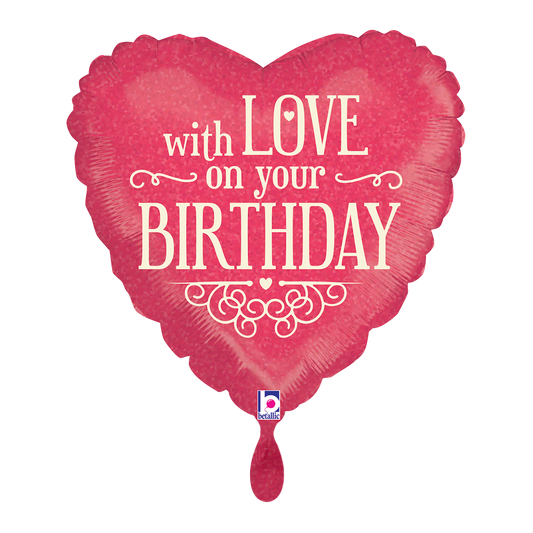 1 Ballon - Avec amour pour ton anniversaire