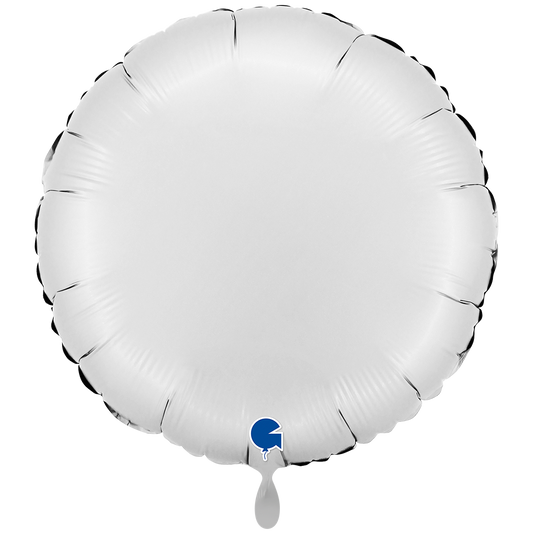 1 Ballon XXL - Rond - Satijnwit