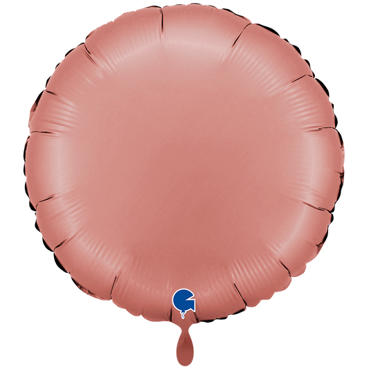 1 Ballon XXL - Rond - Satijn Roségoud