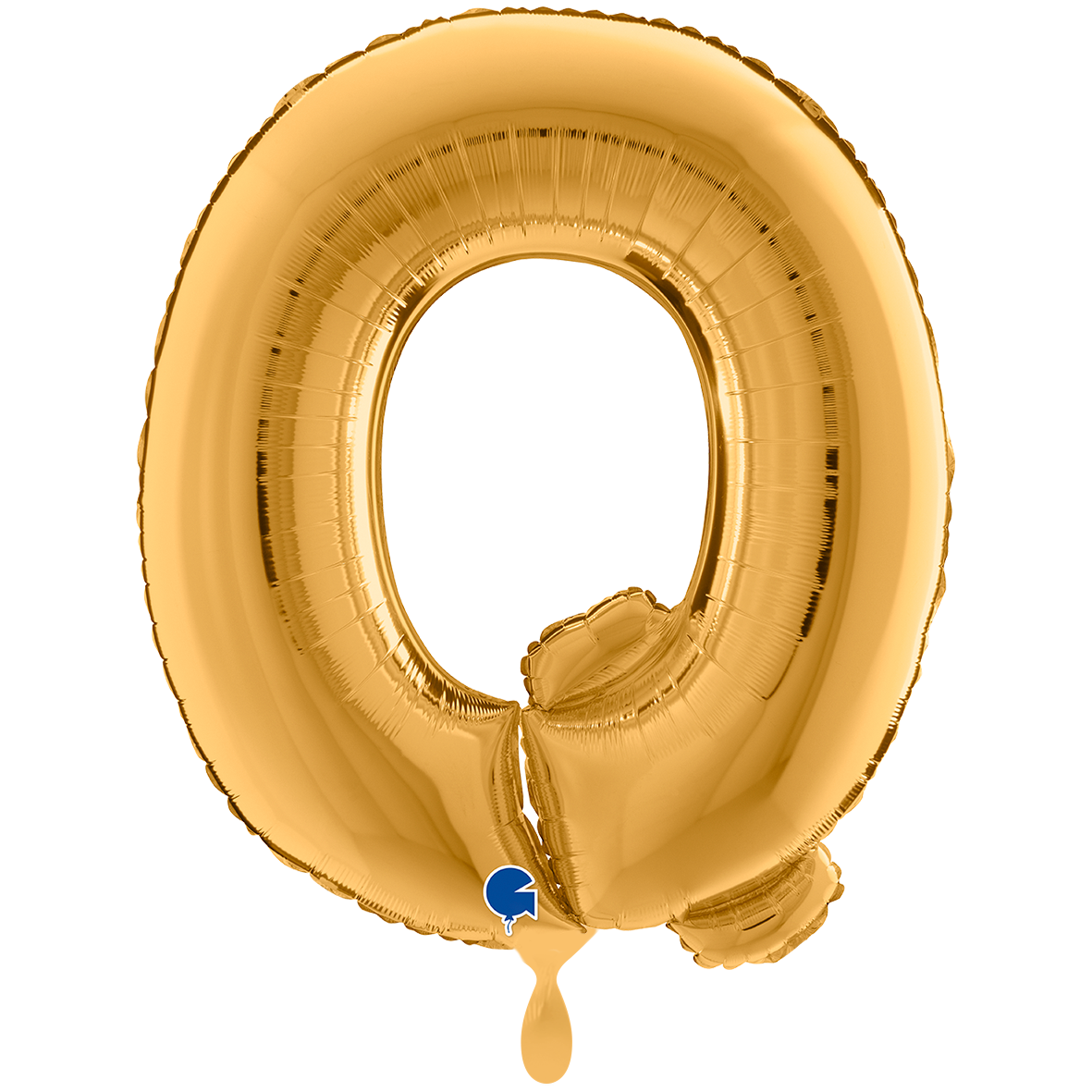 1 Ballon XXL - Letter Q - Goud