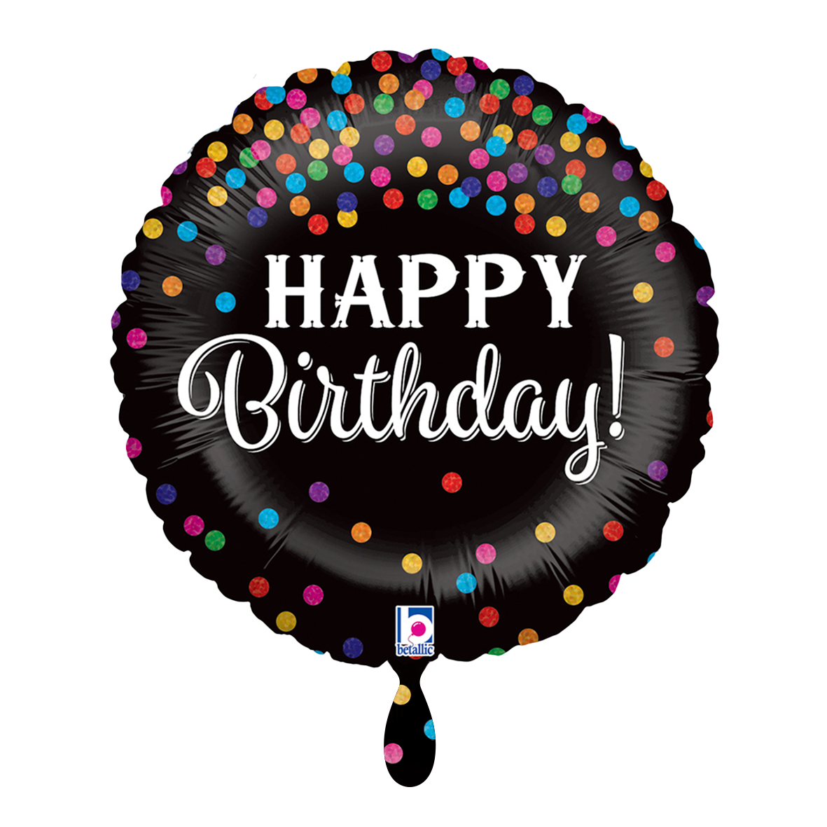 1 ballon - confettis d'anniversaire scintillants