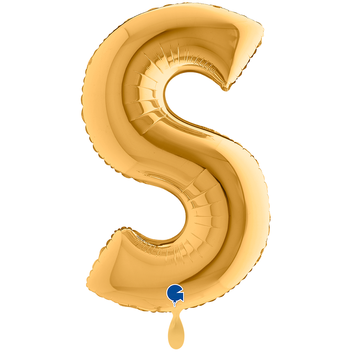 1 Ballon XXL - Letter S - Goud