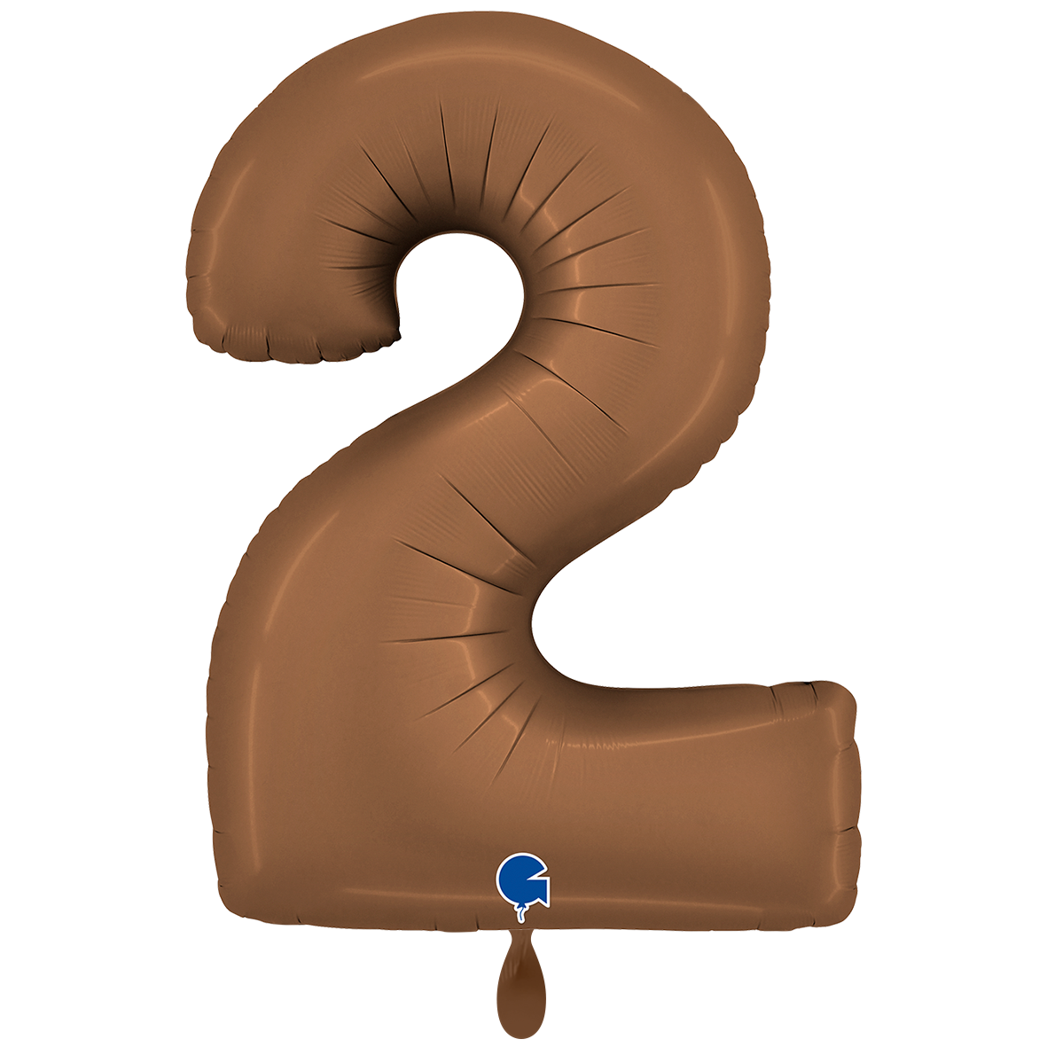 1 Ballon XXL - Nummer 2 - Satin Chocolate