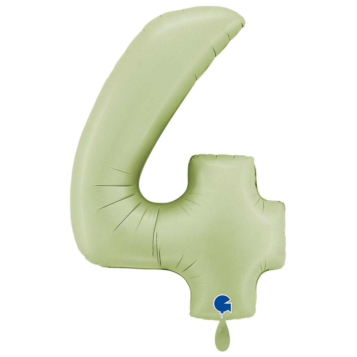 1 Ballon Géant - Chiffre 4 - Vert Olive Satin