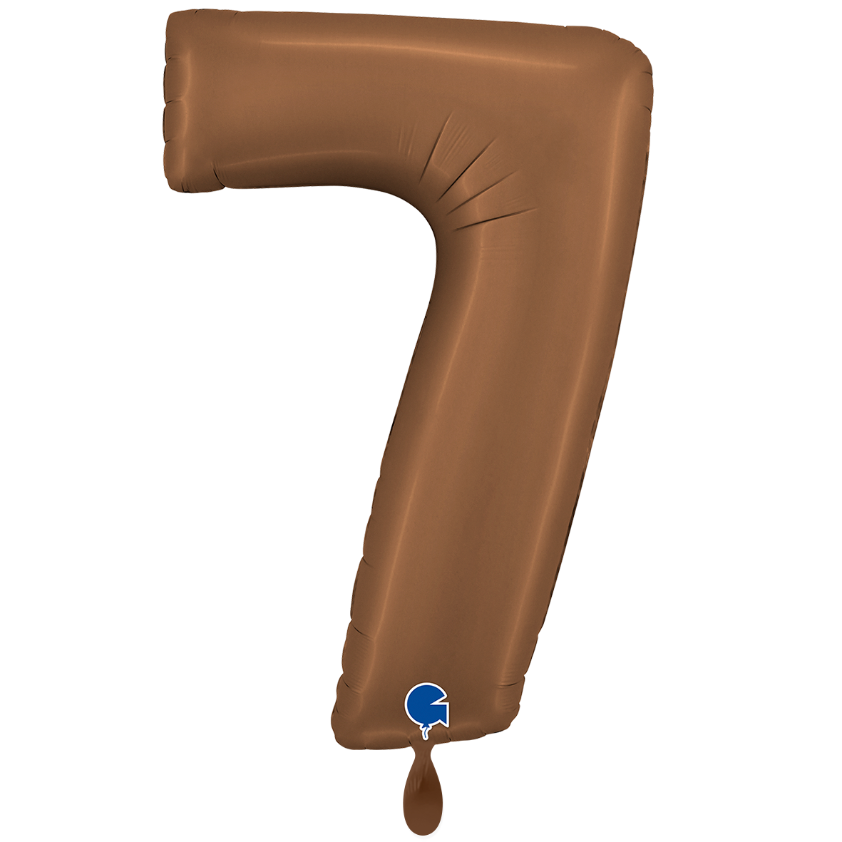 1 Ballon XXL - Chiffre 7 - Chocolat Satiné