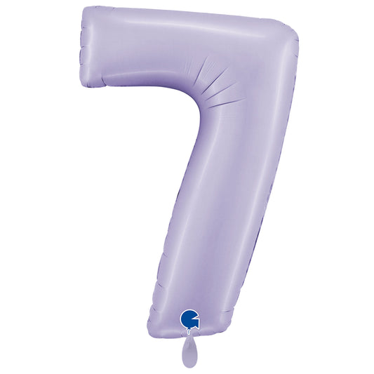 1 Ballon XXL - Chiffre 7 - Lilas satiné