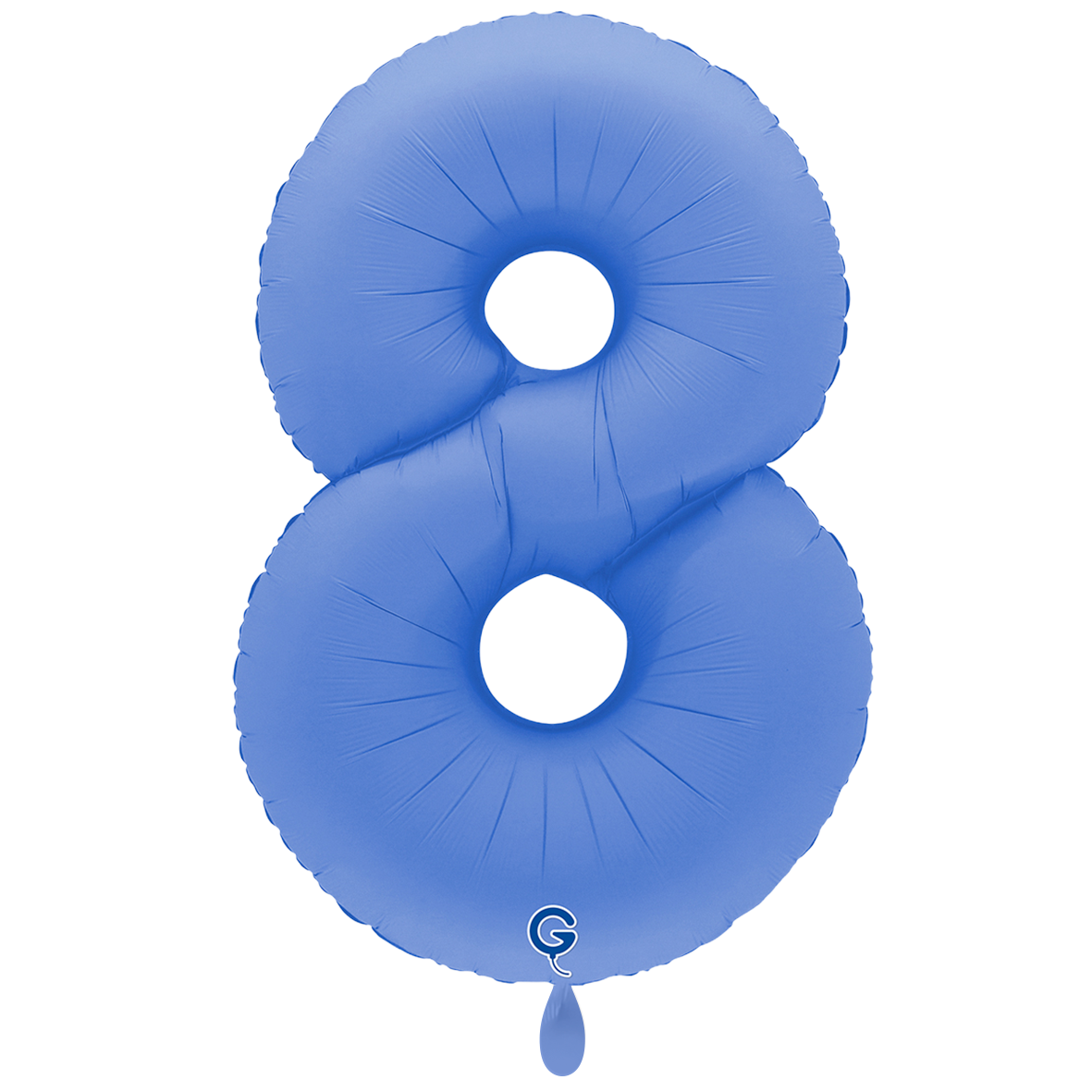 1 Ballon XXL – Chiffre 8 – Bleu Lotus Mat Doux