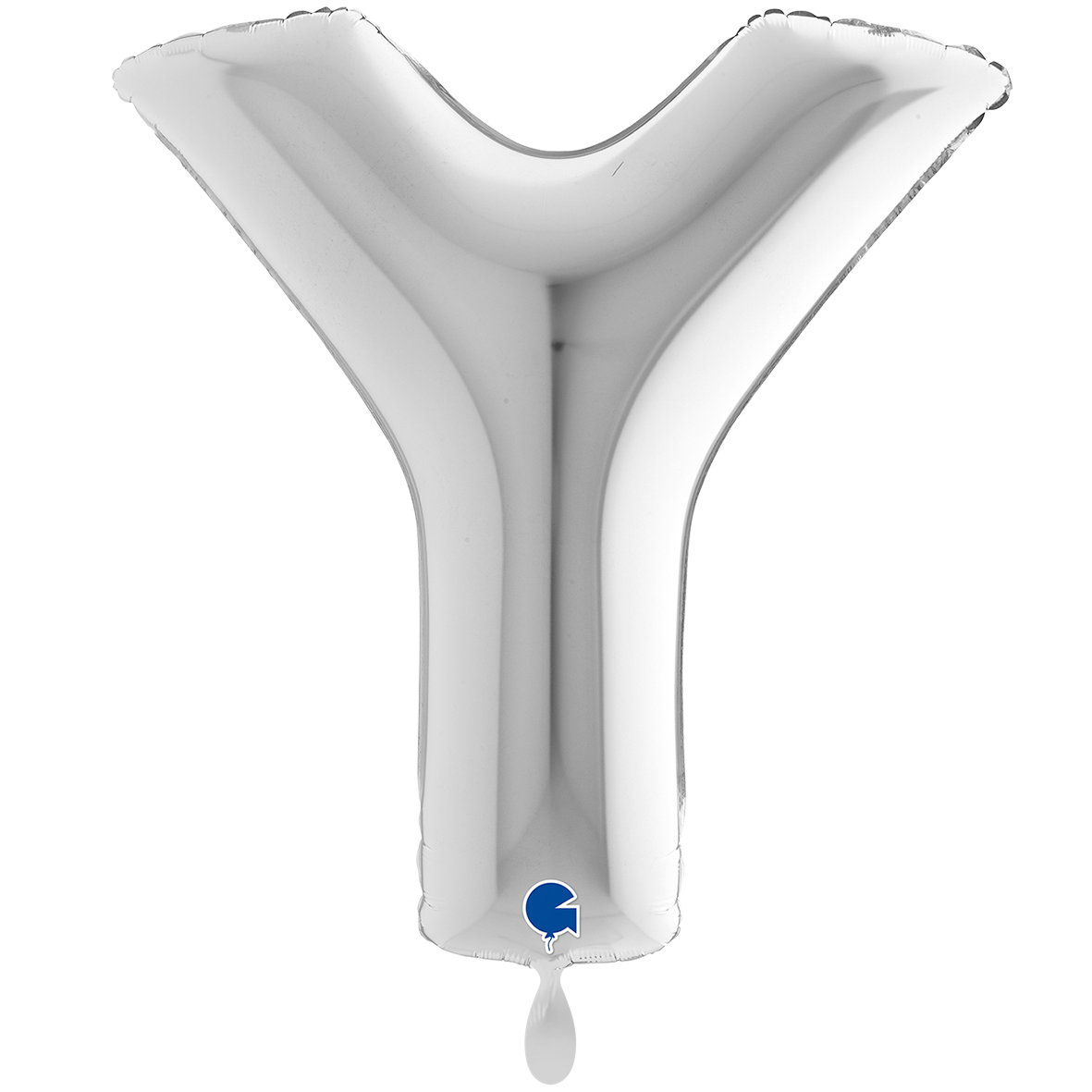 1 Ballon XXL - Letter Y - Zilver
