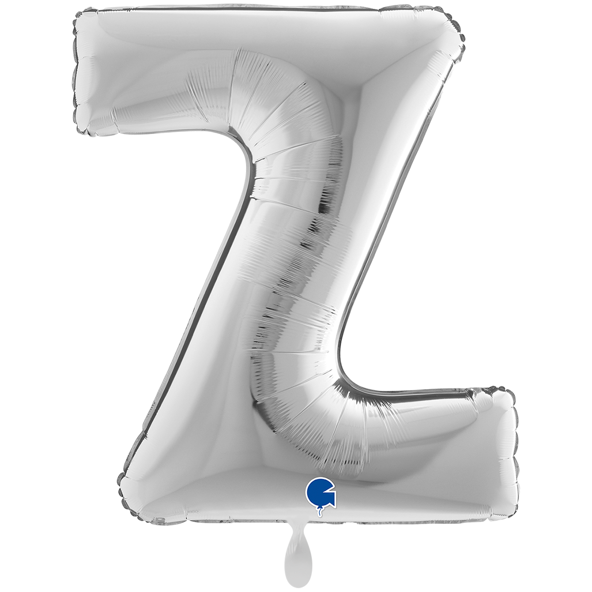 1 Ballon XXL - Letter Z - Zilver
