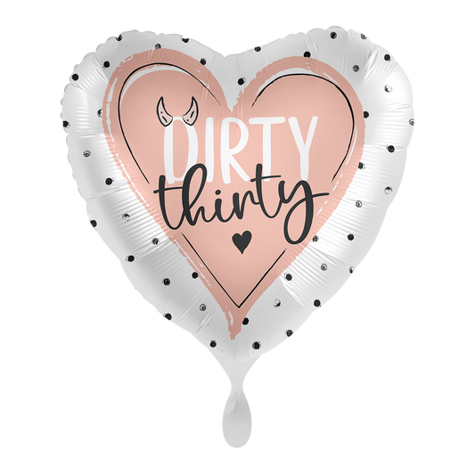 1 Ballon - Glanzend - Dirthy Thirty - ENG