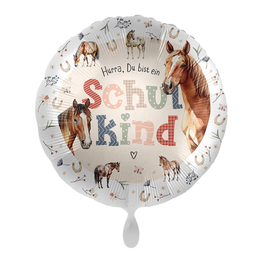 1 Ballon - School - Schoolkind Paardenliefde - NL