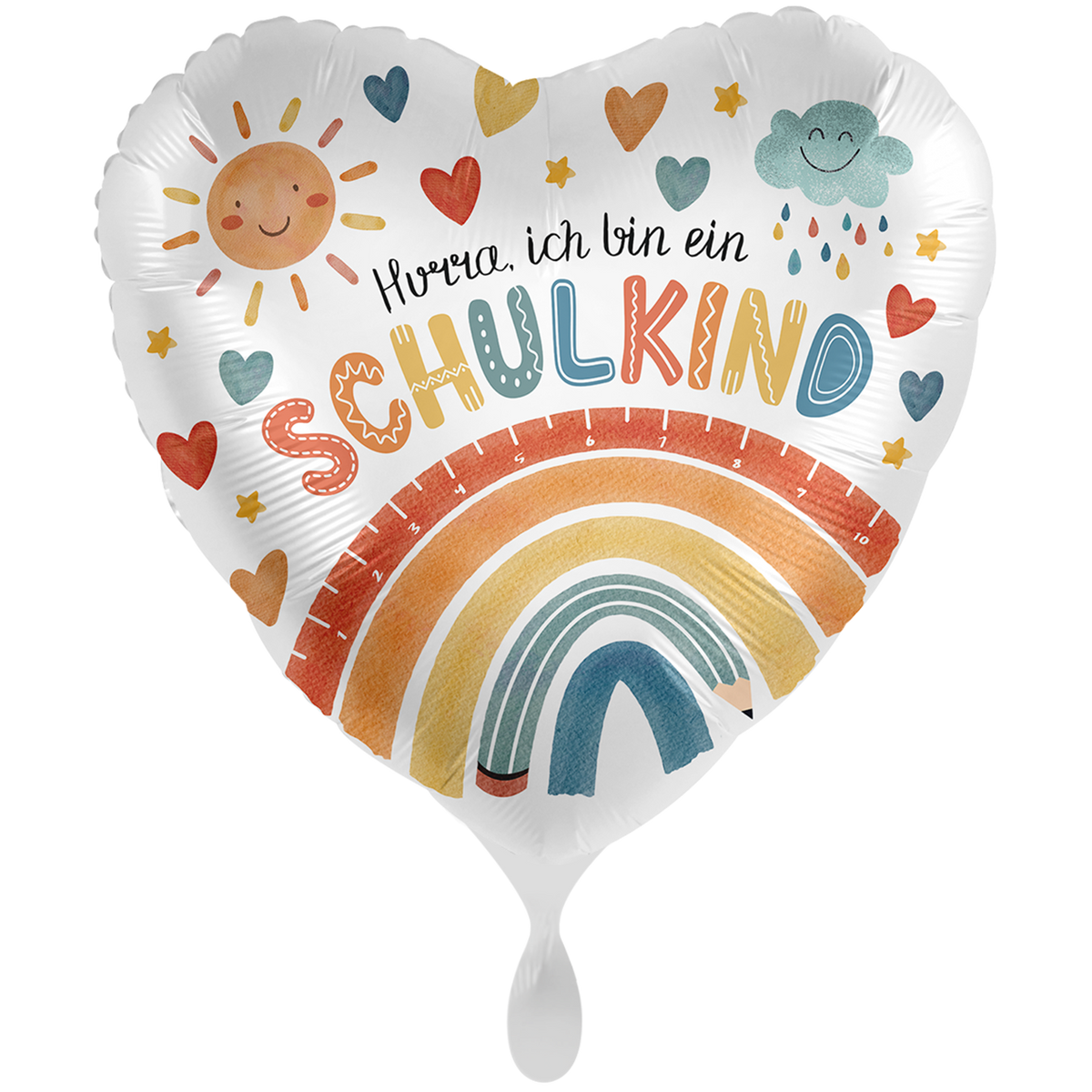 1 Ballon géant - École - Enfant scolaire Arc-en-ciel