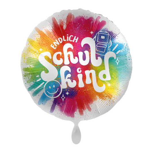 1 Ballon - School - Kleurrijke inschrijving - NED