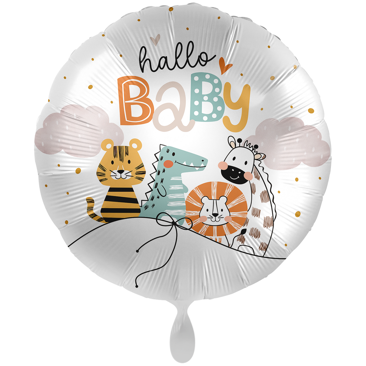 1 Ballon XXL - Bébé Neutre - Amis Animaux