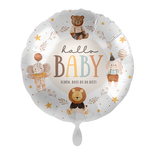 1 Ballon - Baby Neutraal - Hallo Baby - NL