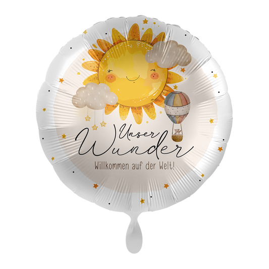1 Ballon - Baby Neutraal - Welkom op de wereld - NL