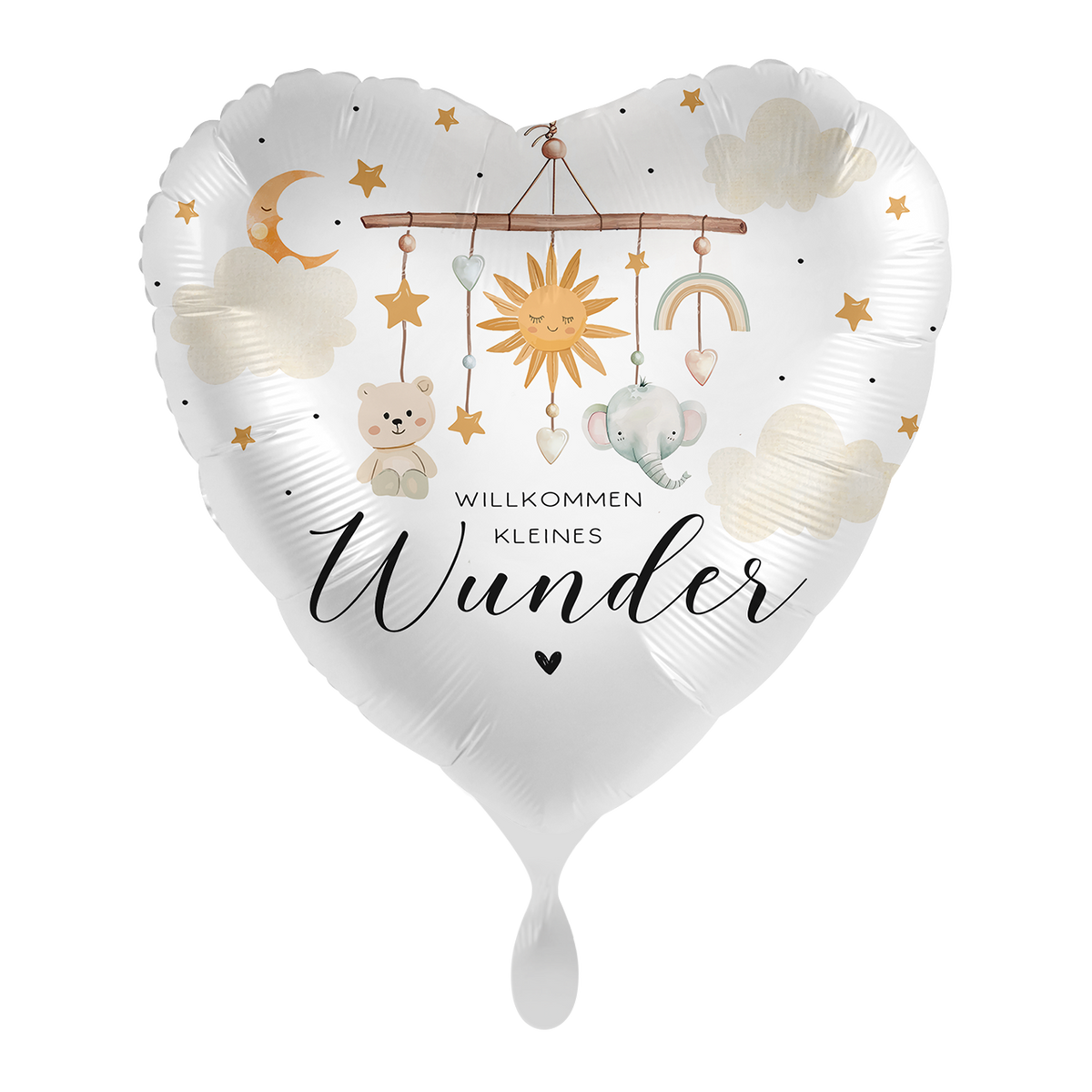 1 Ballon - Baby Neutraal - Klein Wonder - NL