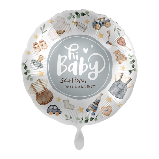 1 Ballon - Baby Boy - Hi Baby - NL
