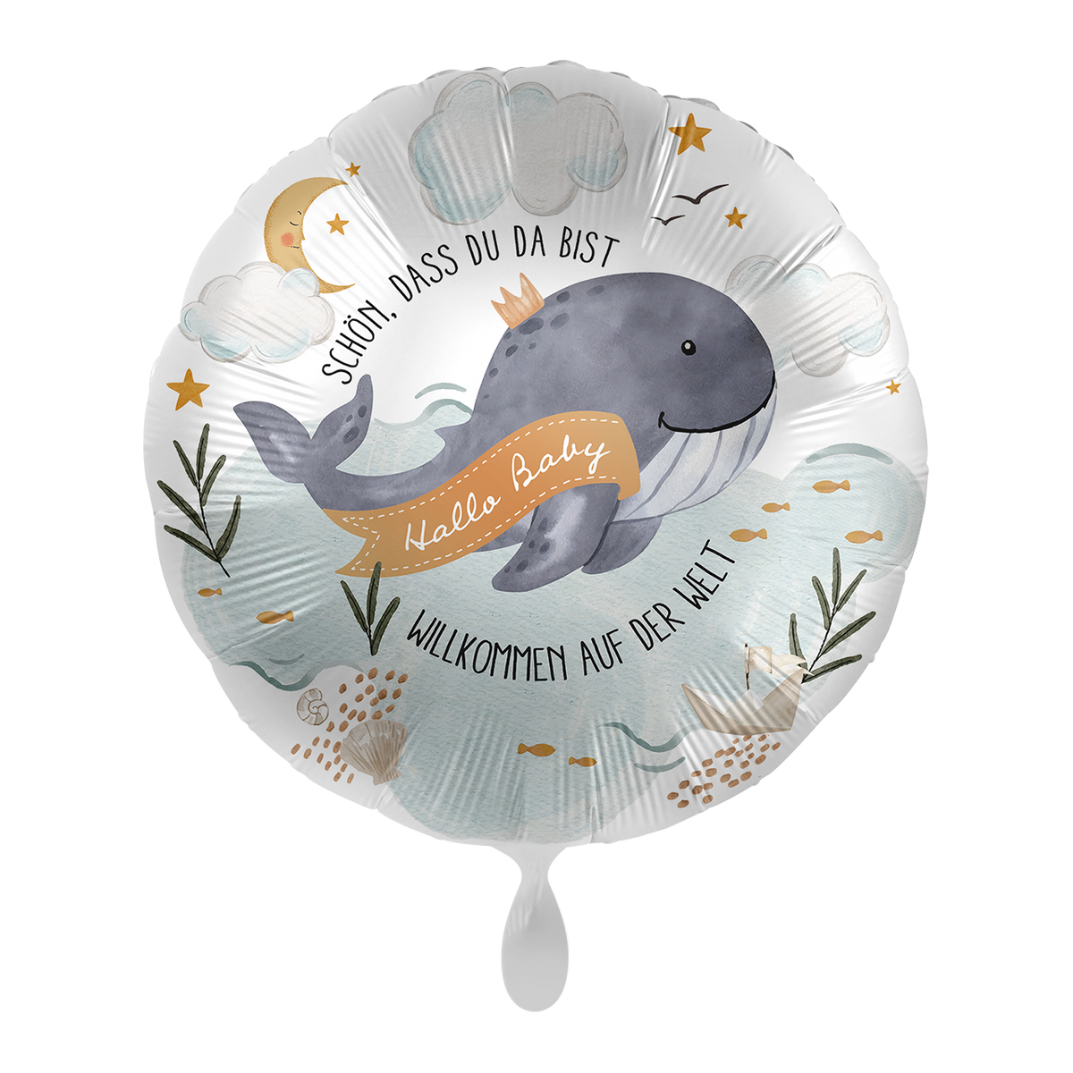 1 Ballon - Baby Boy - Wal - NED